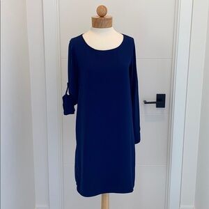 RSVP Navy Shirt Dress Small